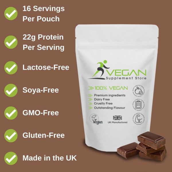 Chocolate Vegan Protein Powder Features