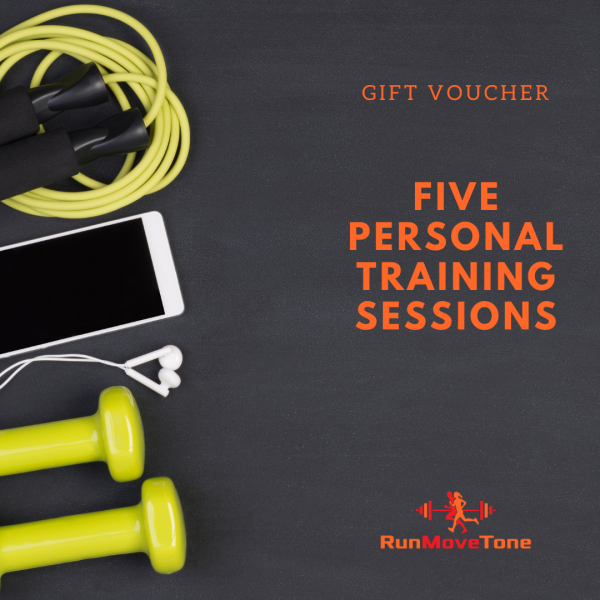 RunMoveTone Personal Training Gift Certificate - 5 sessions